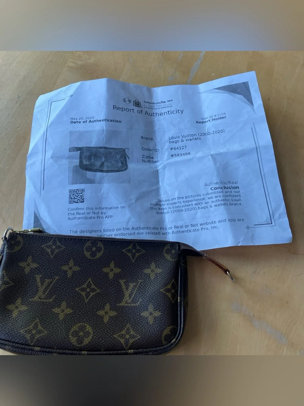 Louis Vuitton Monogram Canvas Petit Bucket Pochette Pouch
